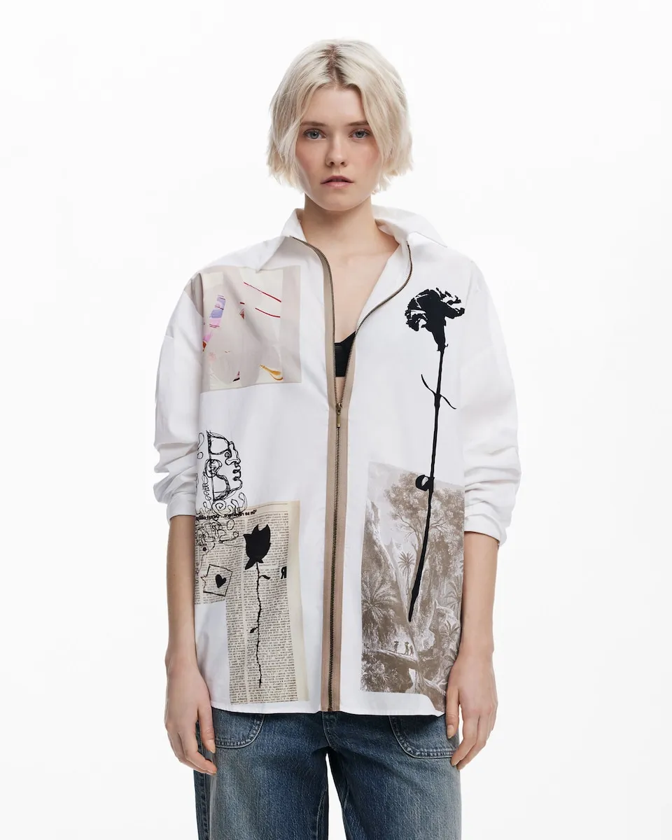 

Женская рубашка, разработанная Кристианом Лакруа Desigual, белый