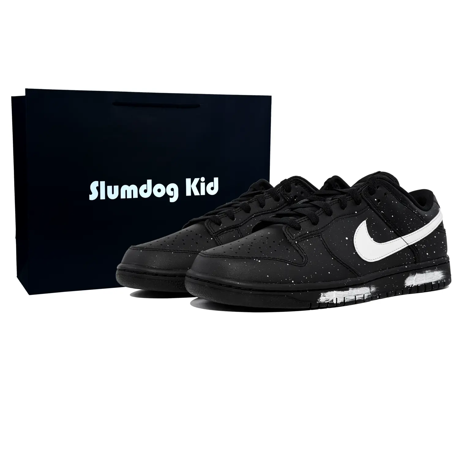 

Nike Мужские кроссовки для скейтбординга Dunk Abrasion Resistant Low Top Black White