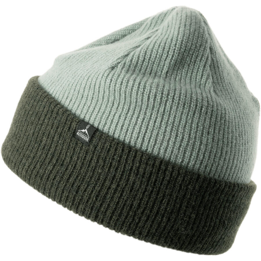 

ALTIDUDE Зимняя шапка Hermit Duo Rip, вязаная шапка унисекс, овечья шерсть мериноса, Оливковый, ALTIDUDE Зимняя шапка Hermit Duo Rip, вязаная шапка унисекс, овечья шерсть мериноса