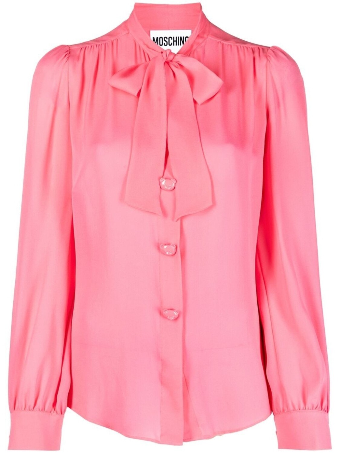 

Moschino блузка с бантом, розовый