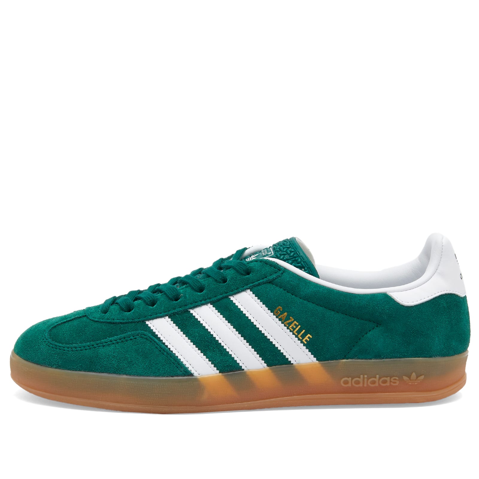 

Кроссовки Adidas Gazelle Indoor, цвет Collegiate Green, White & Gum