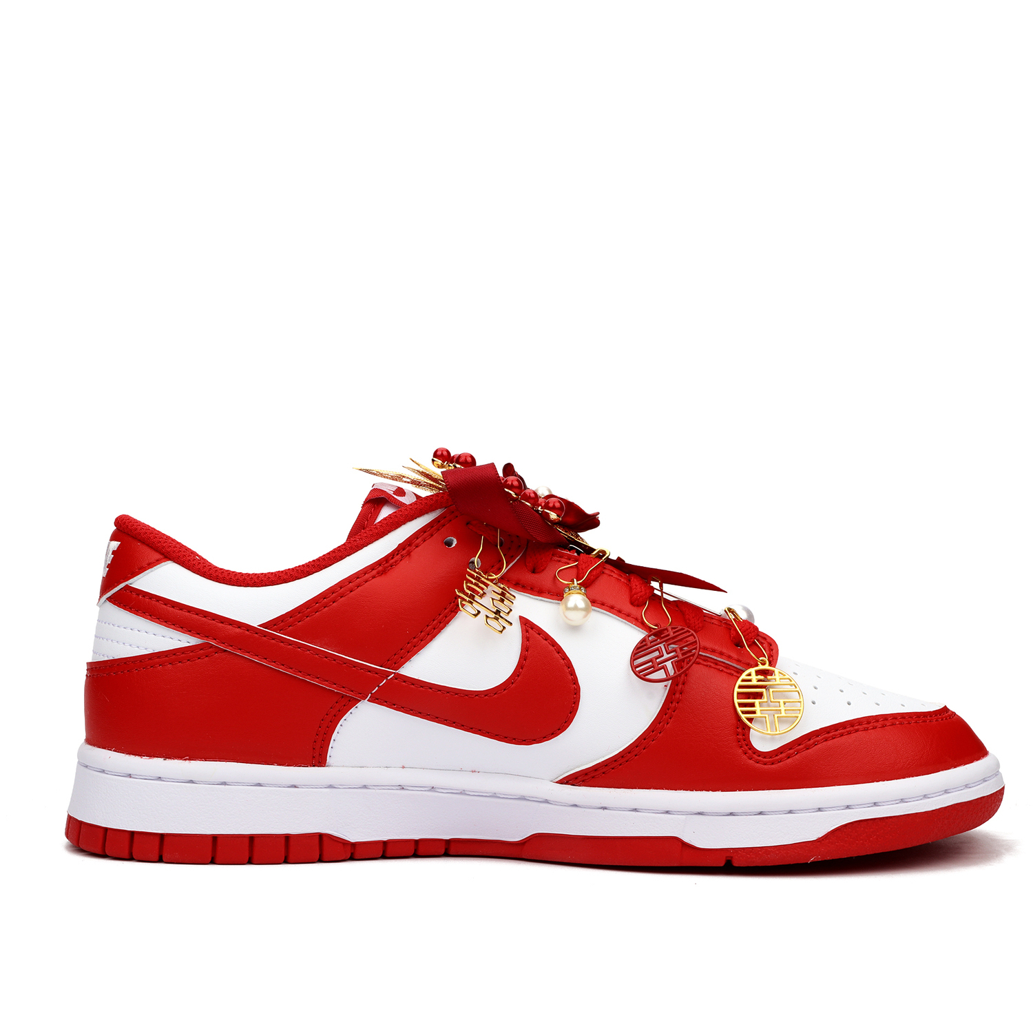 Nike Dunk A Spark Of Fireworks Легкие противоскользящие низкие кроссовки для скейтбординга мужские красные — фото 4