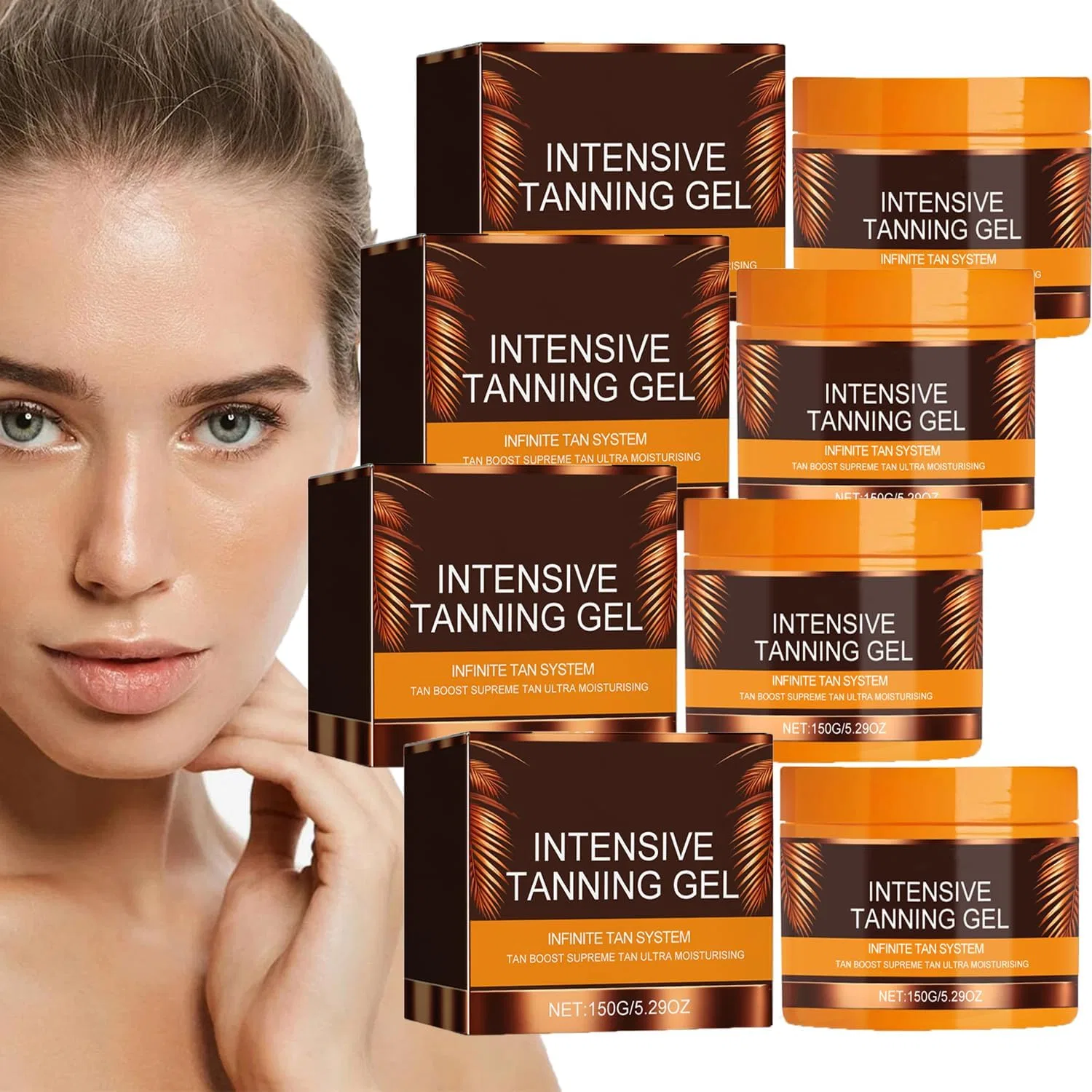 Гель для загара Intensive Tanning Gel MnPalettey 4 шт