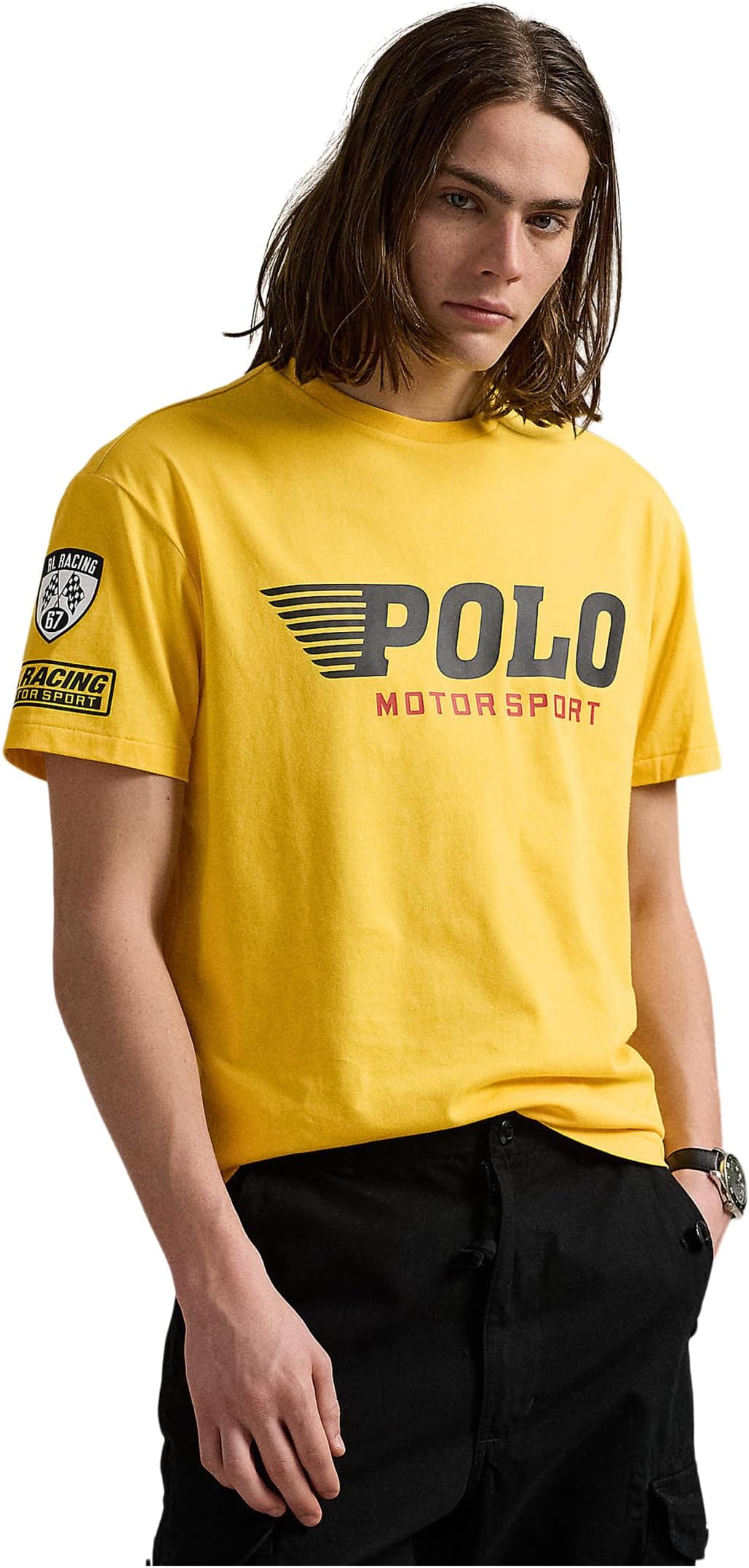 

Футболка Polo Ralph Lauren Classic Fit Jersey Graphic T-Shirt, цвет Chrome Yellow