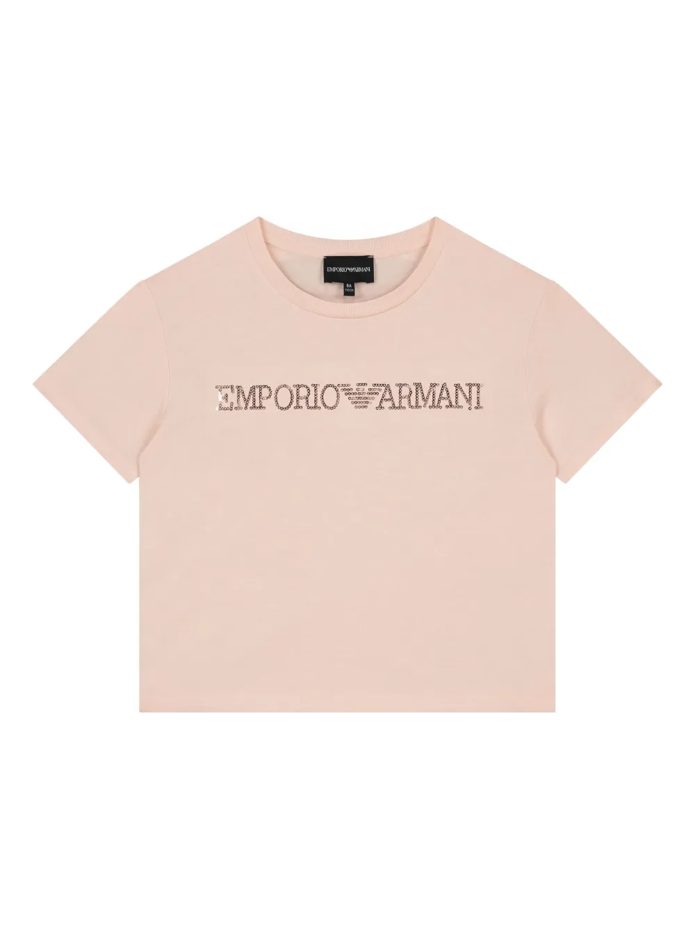

Футболка с пайетками Emporio Armani Kids, розовый