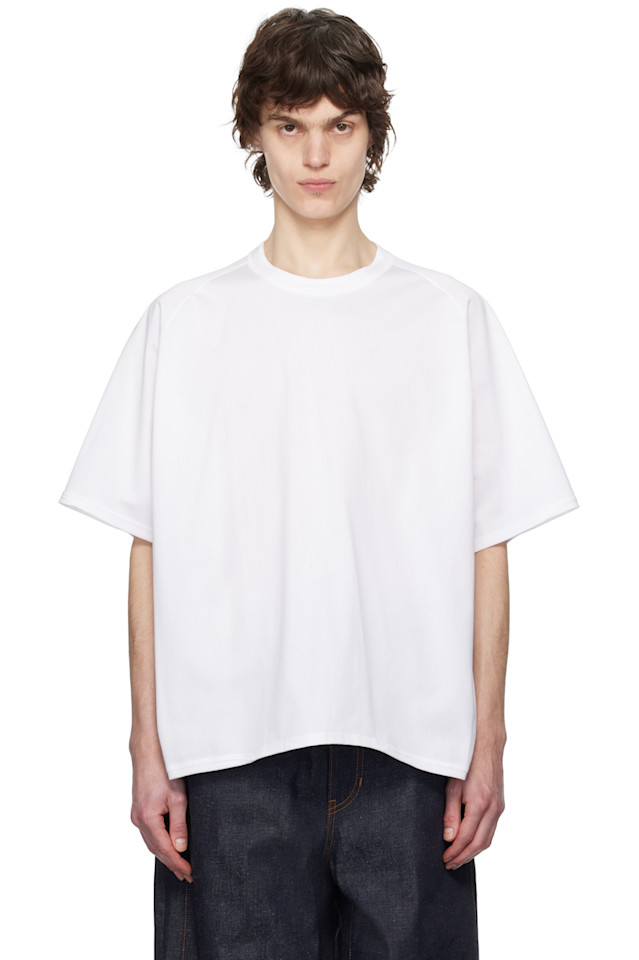 

Хлопковая футболка из джерси Sacai, белый