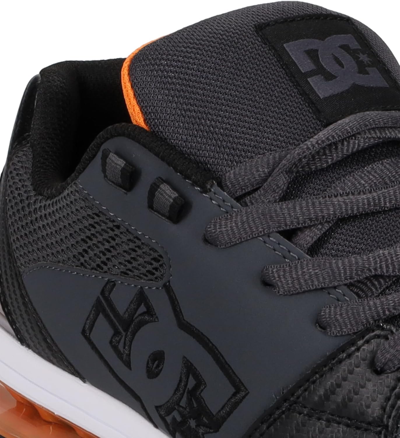 Мужские кроссовки DC Shoes, черный/оранжевый/серый — фото 2