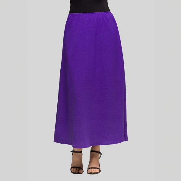 

Женская эластичная макси-юбка а-силуэта 24Seven Comfort Apparel, фиолетовый