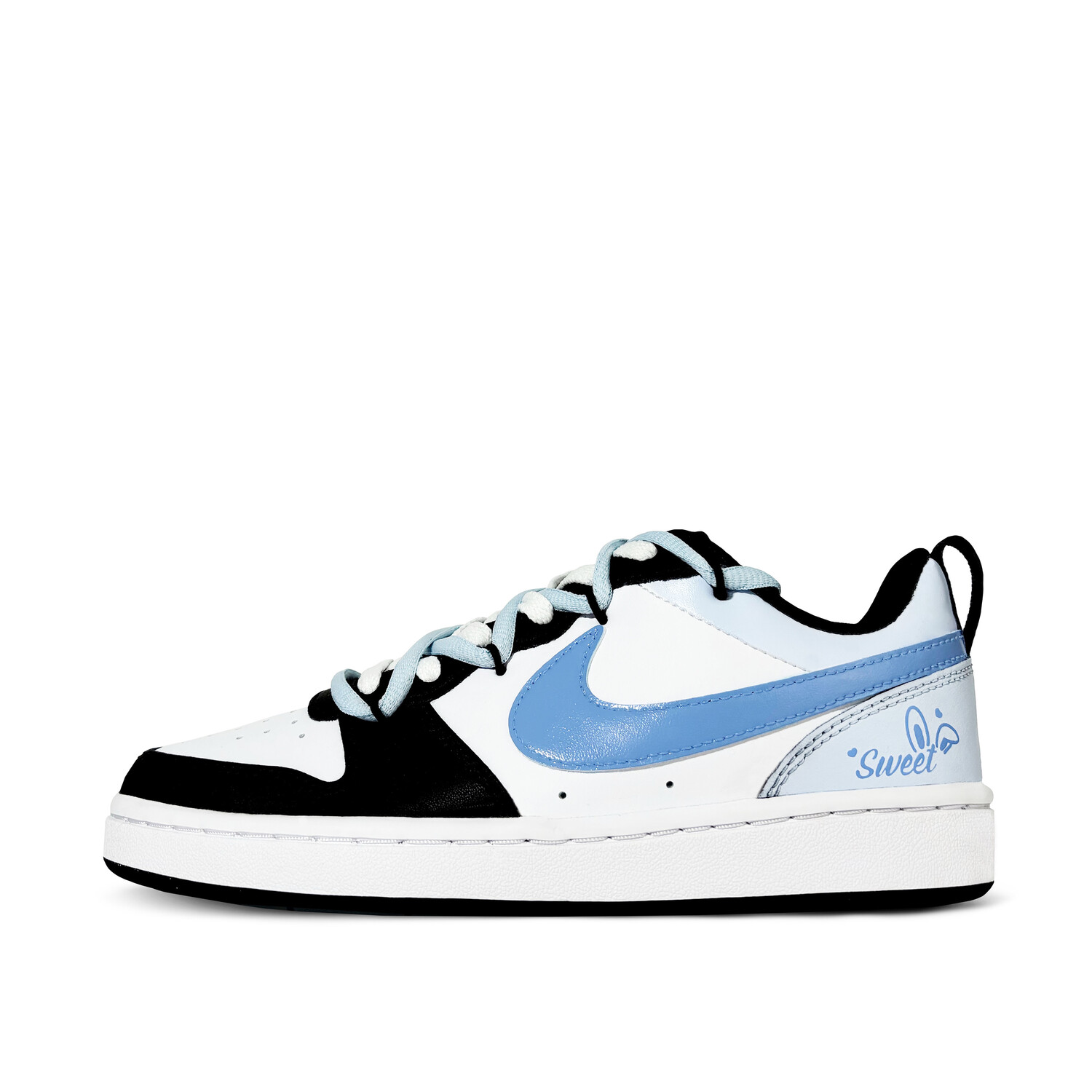 

Кроссовки Nike Court Borough Skateboarding Shoes Women's Low-top Black, цвет Salted Butter Rabbit