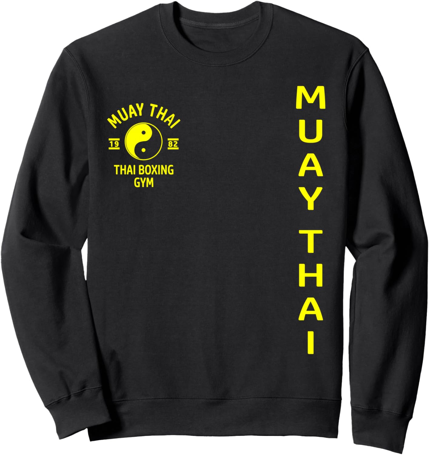 

Футболка с надписью «Тайский бокс Муай Тай Тай Тайбокушингумуэтай» Muay Thai Clothing Gift Shirts & Apparel Co., Ltd., черный