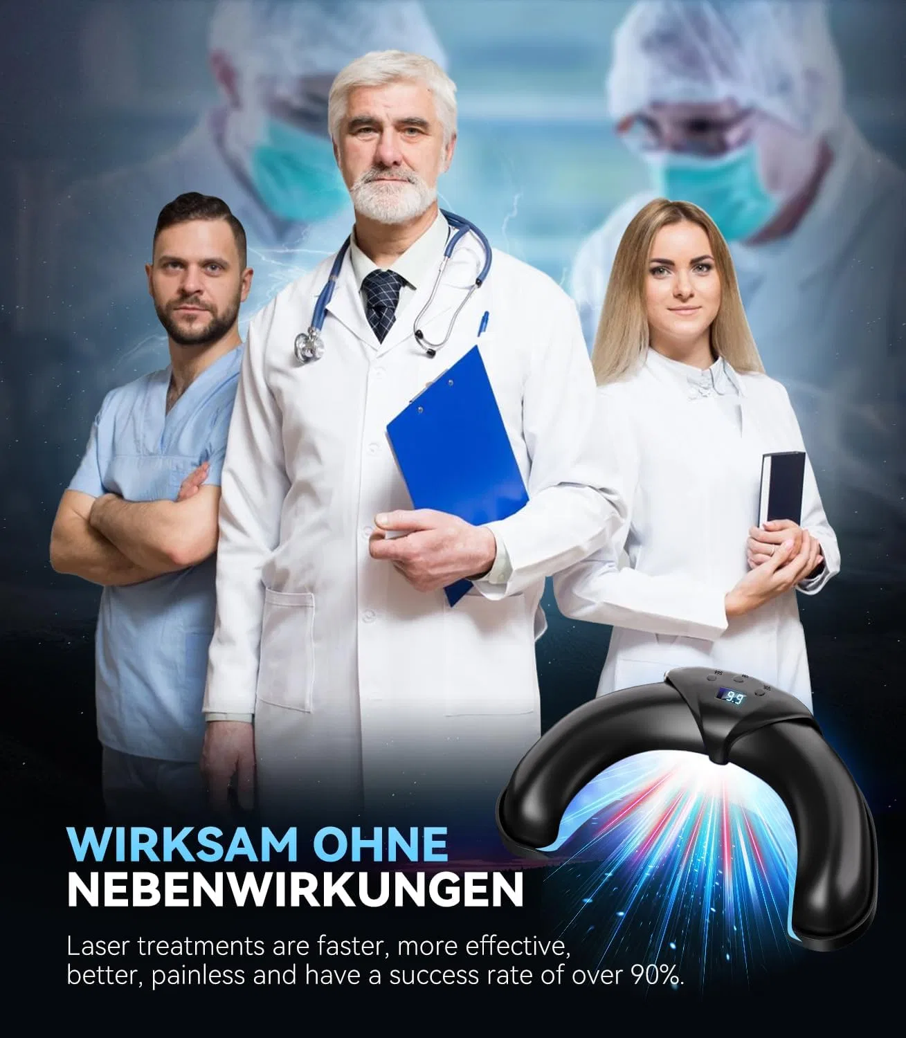 Лазерное устройство для лечения грибка ногтей 2025 6.0 Upgrade Xswccjj — фото 3