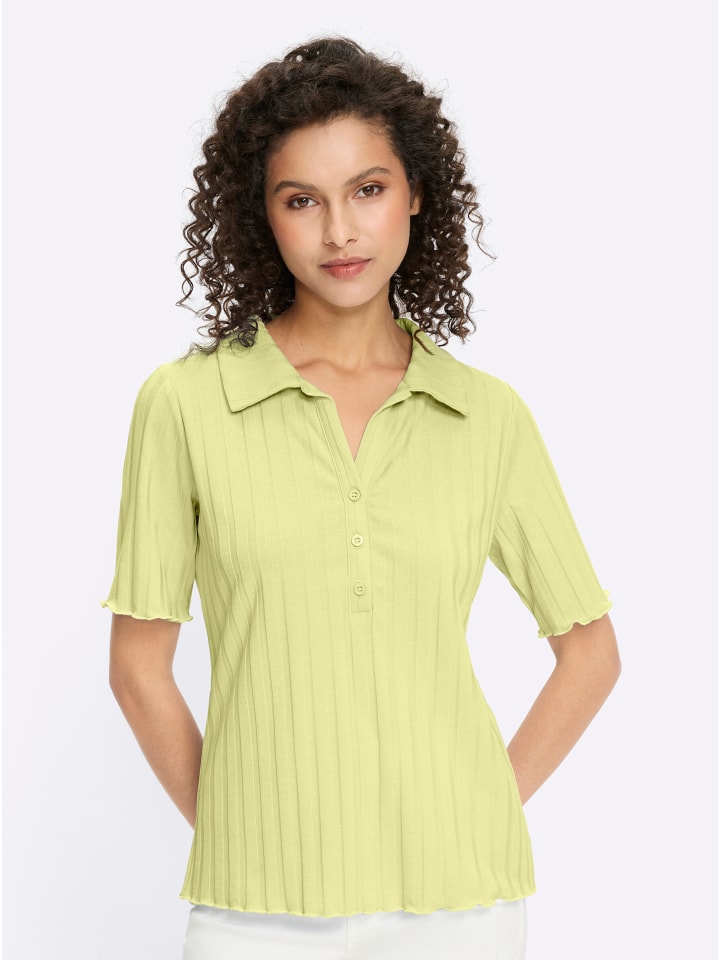 

Рубашка с короткими рукавами фисташкового цвета Heine