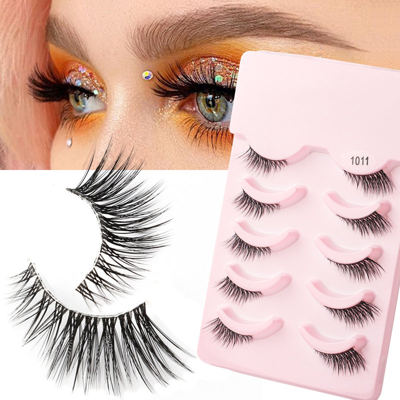 

Набор из 5 полосок накладных ресниц Halfs Eye Accent 1011 Puderek