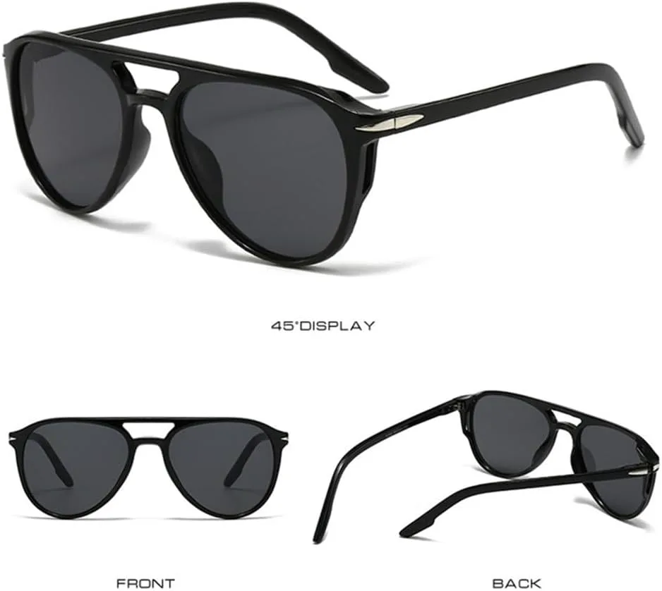 

Женские солнцезащитные очки с двойной перемычкой и заклепками, мужские, синие, UV400, для занятий спортом на открытом воздухе, бега и езды generic, Leopard Blue