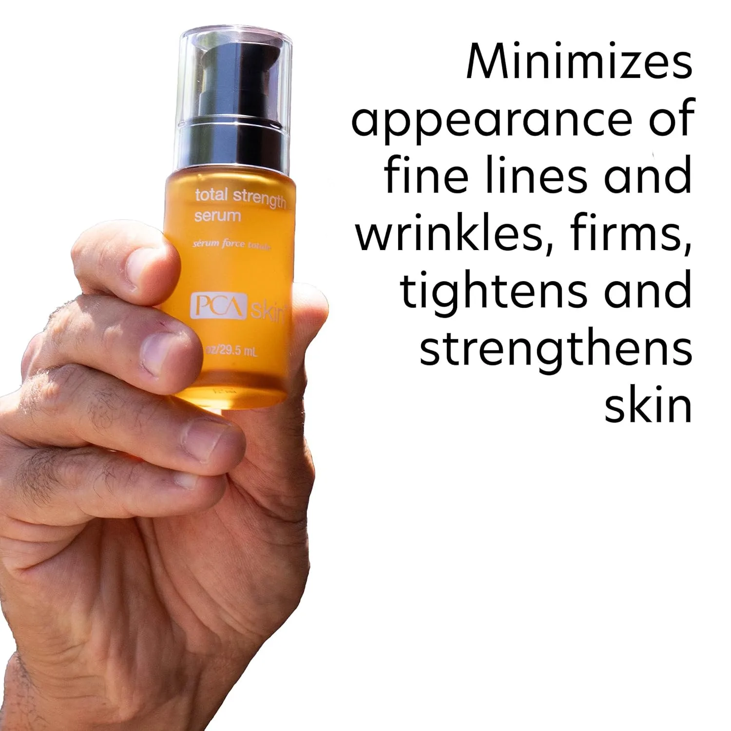 Сыворотка Pca Skin — Total Strength Serum - средство для придания коже упругости и объема с эпидермальными, 30 мл — фото 3