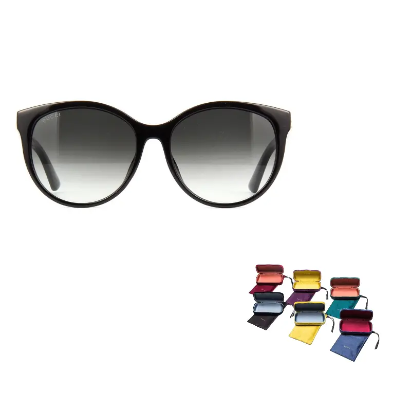 

Солнцезащитные очки с круглой оправой GUCCI, черный