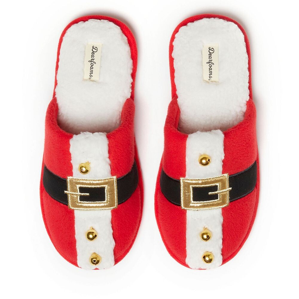 

Новинка Dearfoams Holiday, тапочки для взрослых, цвет Red Buckle