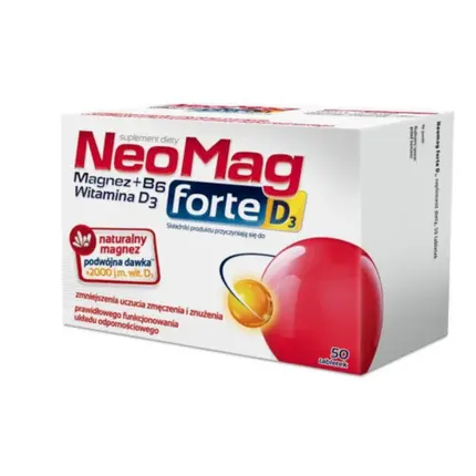 

Магний Neomag Forte + Aflofarm Витамин B6 и Витамин D3, 50 таблеток