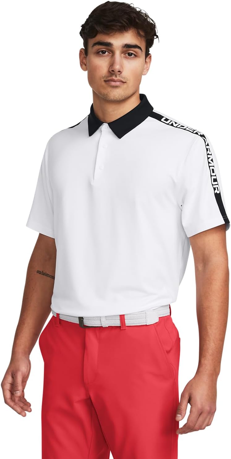 

Мужская футболка-поло Under Armour UA Playoff 3.0 Striker Polo Golf Polo, белый/черный