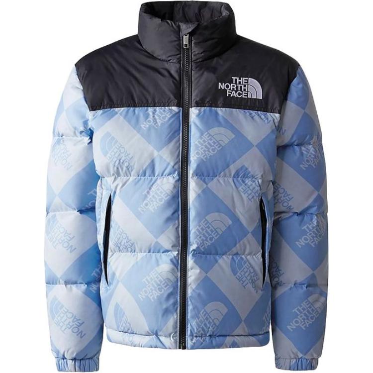 THE NORTH FACE Пуховик blue black детский
