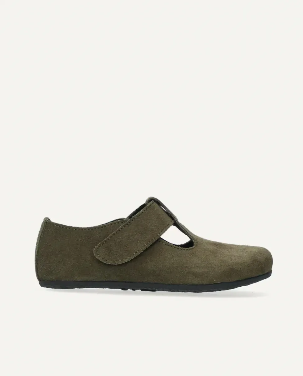 Закрытая детская обувь barefoot Ria Menorca, хаки