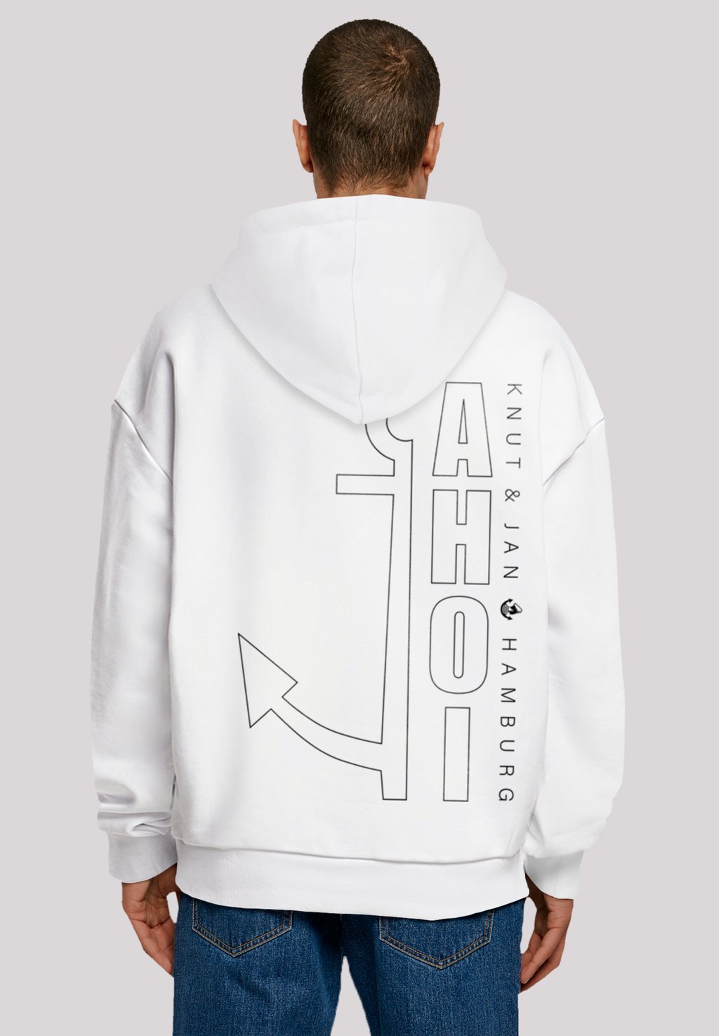 

Толстовка AHOI ANKER OUTLINES KNUT & JAN HAMBURG - Hoodie F4NT4STIC, белый