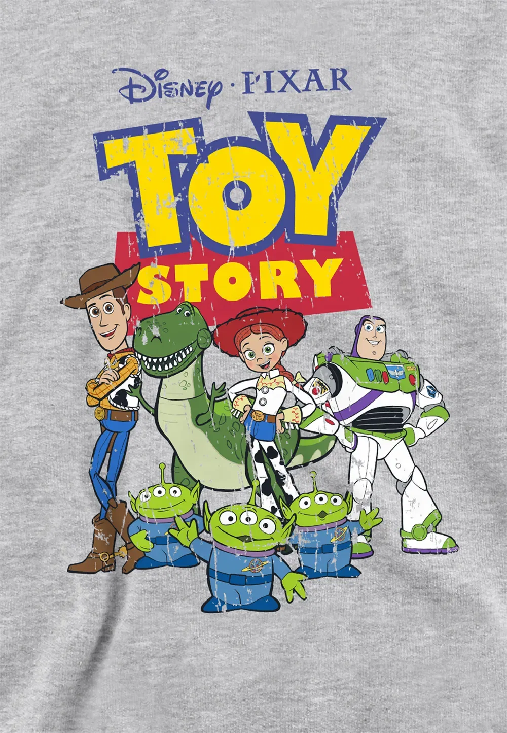 Детский худи Toy Story, хлопок/полиэстер, Disney, серый — фото 2