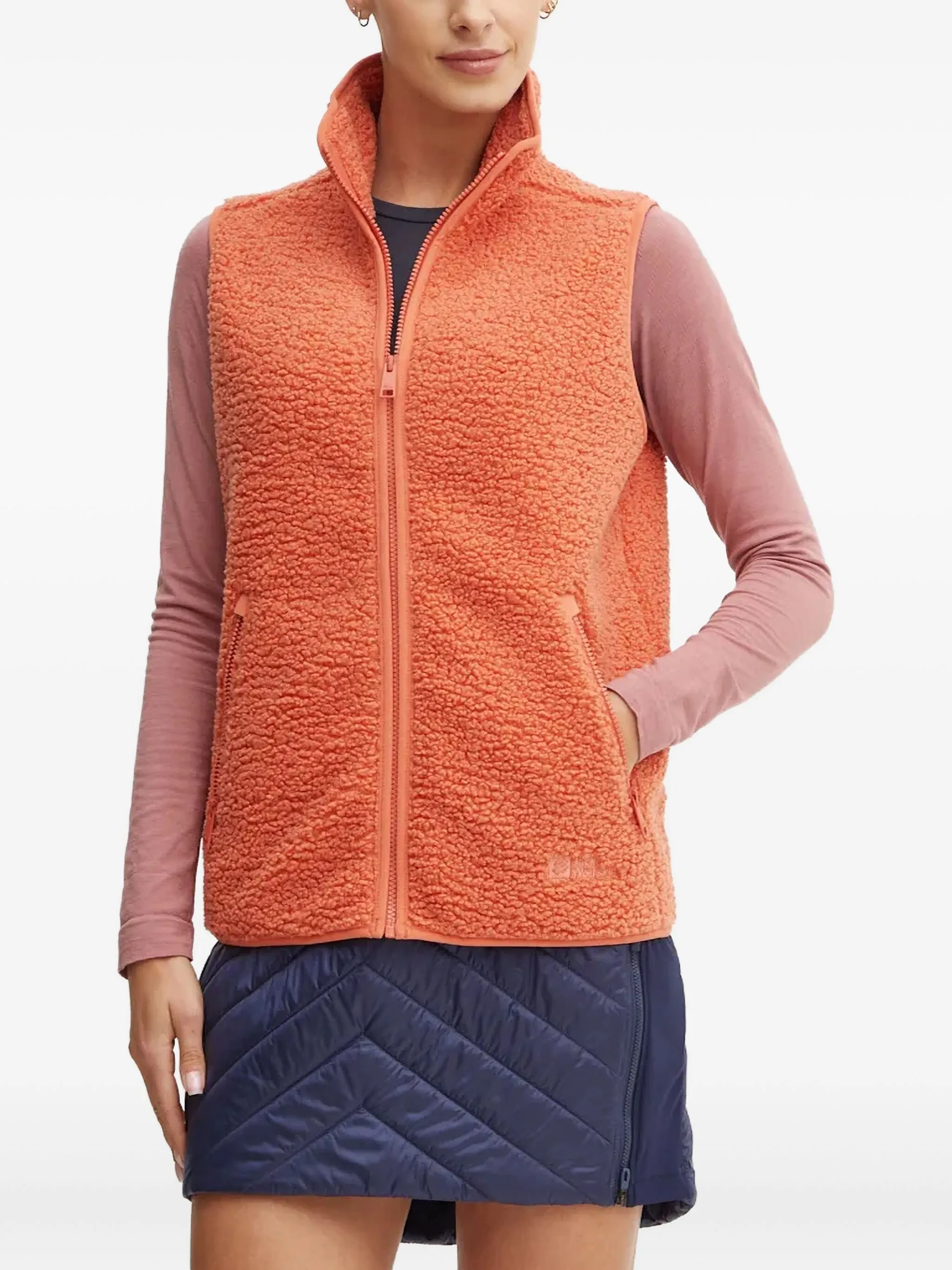 

Жилет с вышитым логотипом Jack Wolfskin, оранжевый