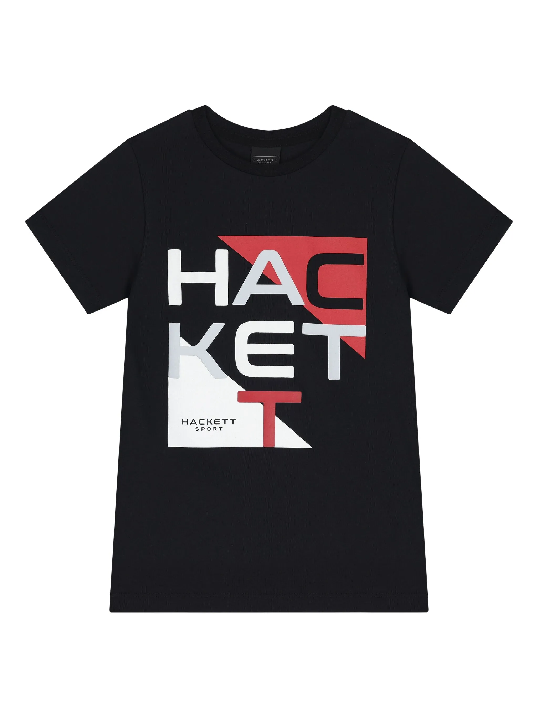 

Хлопковая футболка Hackett Kids, черный
