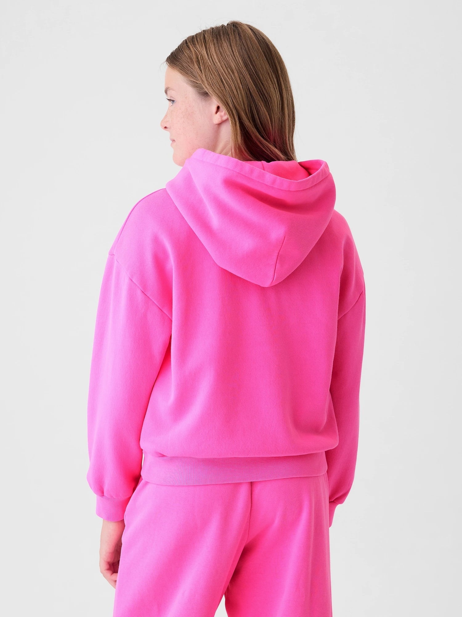 (K) Винтажная мягкая толстовка с логотипом GAP (детская), STANDOUT_PINK — фото 2