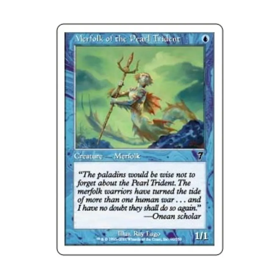 

CCG Мерфолк Жемчужного Трезубца (клавиша C), MTG - 7th Edition