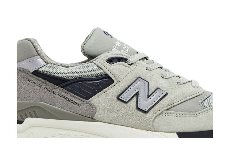 Кроссовки New Balance WTAPS x 998 Made in USA Visual Uparmored, серый — фото 2