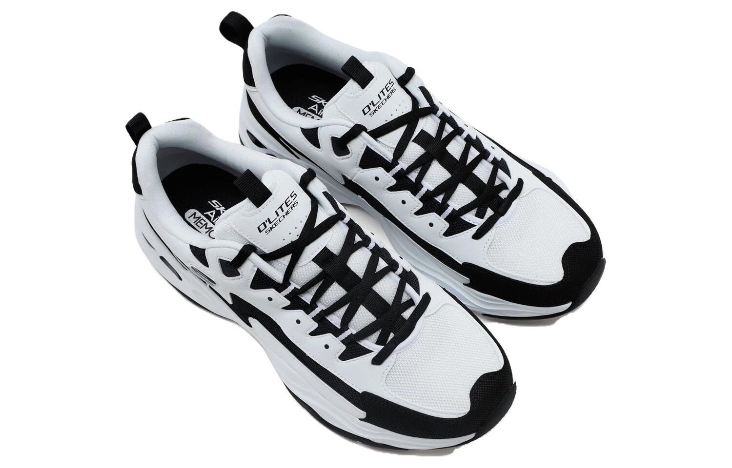 Кроссовки мужские D"Lites 4.0 Chunky с низким верхом, черные/белые Skechers — фото 4