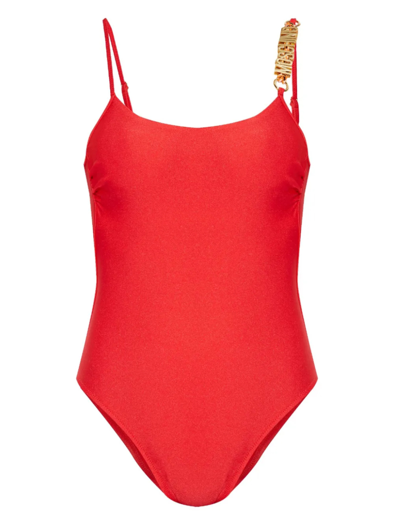 

Купальник с логотипом Moschino, красный