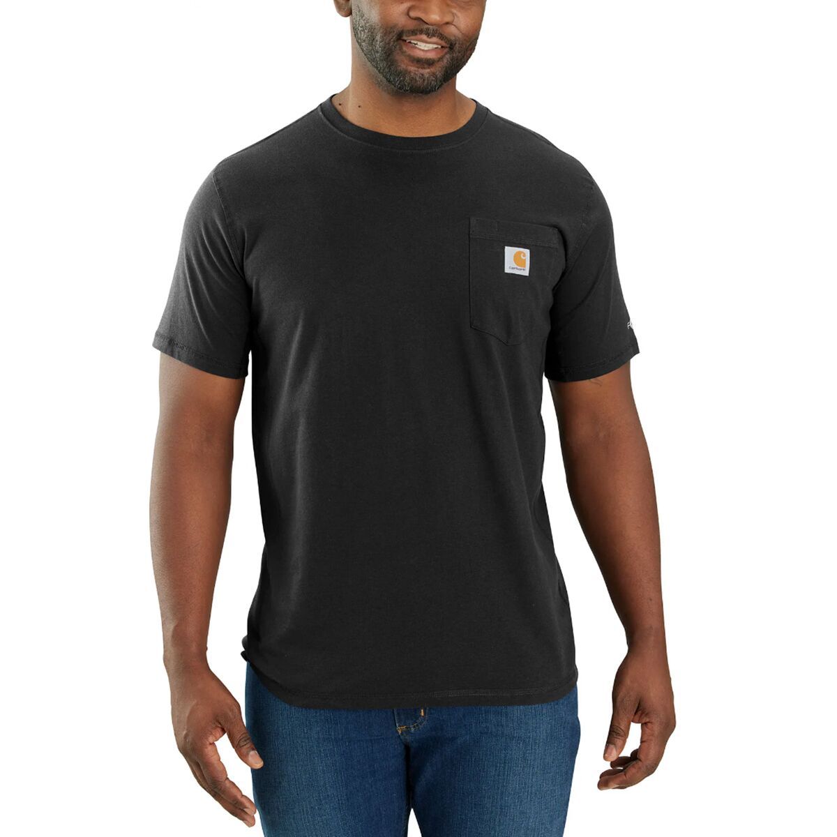 

Футболка с карманом расслабленного кроя Force Carhartt, черный