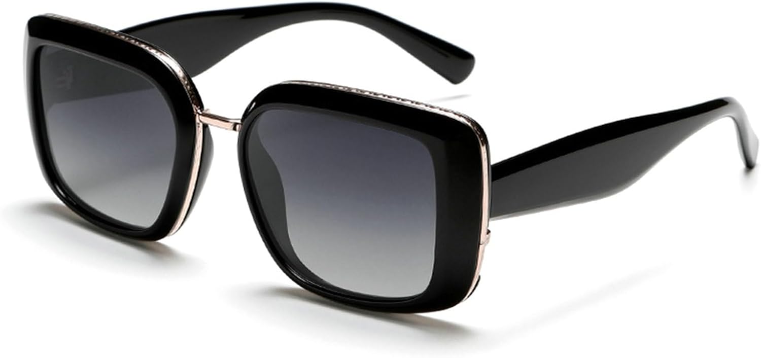 

Солнцезащитные очки Willochra Retro Polarized Square для женщин и мужчин, модные солнцезащитные очки с градиентным переходом цвета, винтажный стиль, защита от УФ-излучения, C4