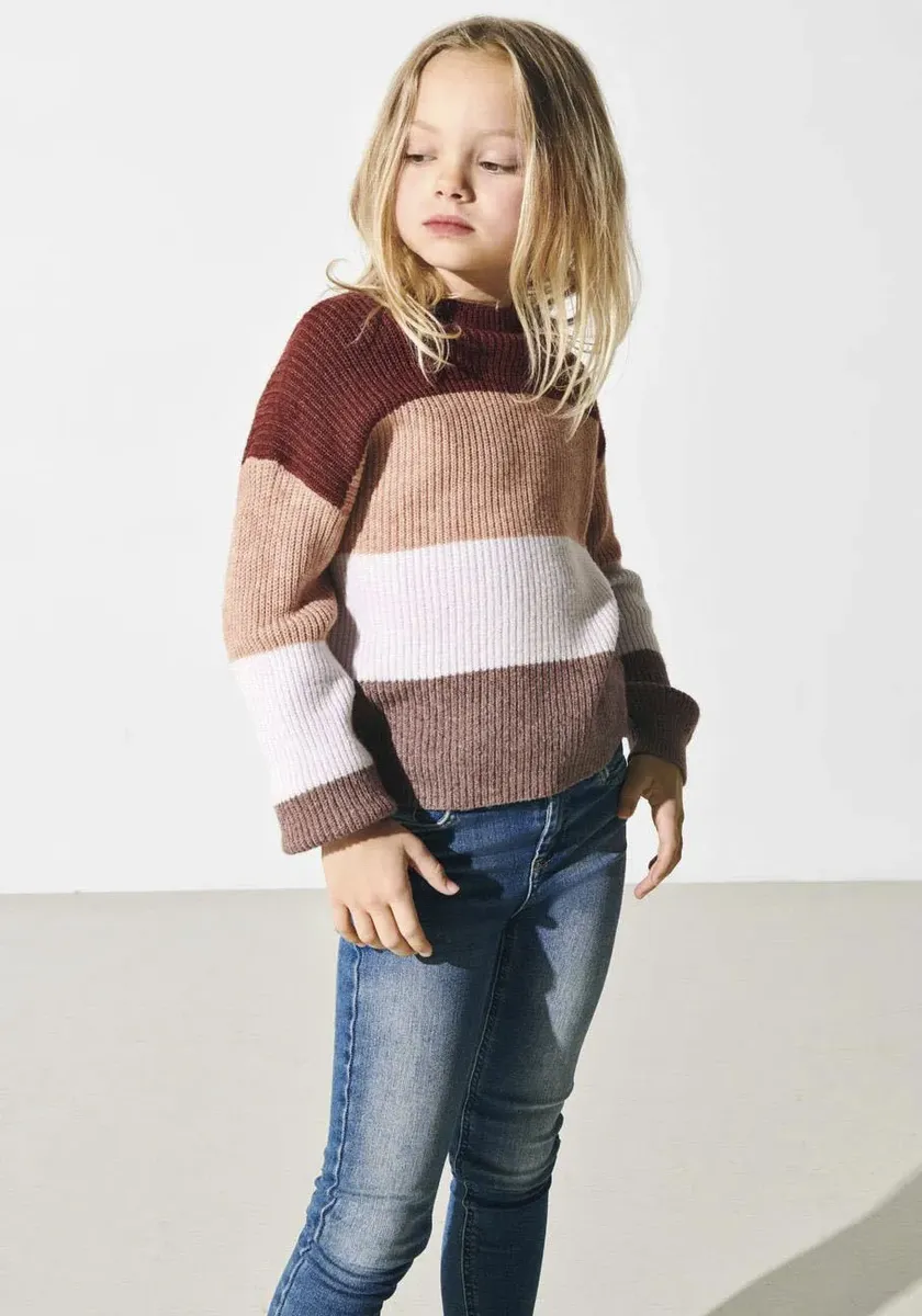 

KIDS ONLY вязаный свитер "KOGSANDY L/S STRIPE PULLOVER", цвет Spiced Apple