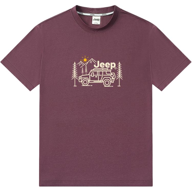 

Футболка Unisex Crew Neck Moderate Straight Fit Jeep, brick красный