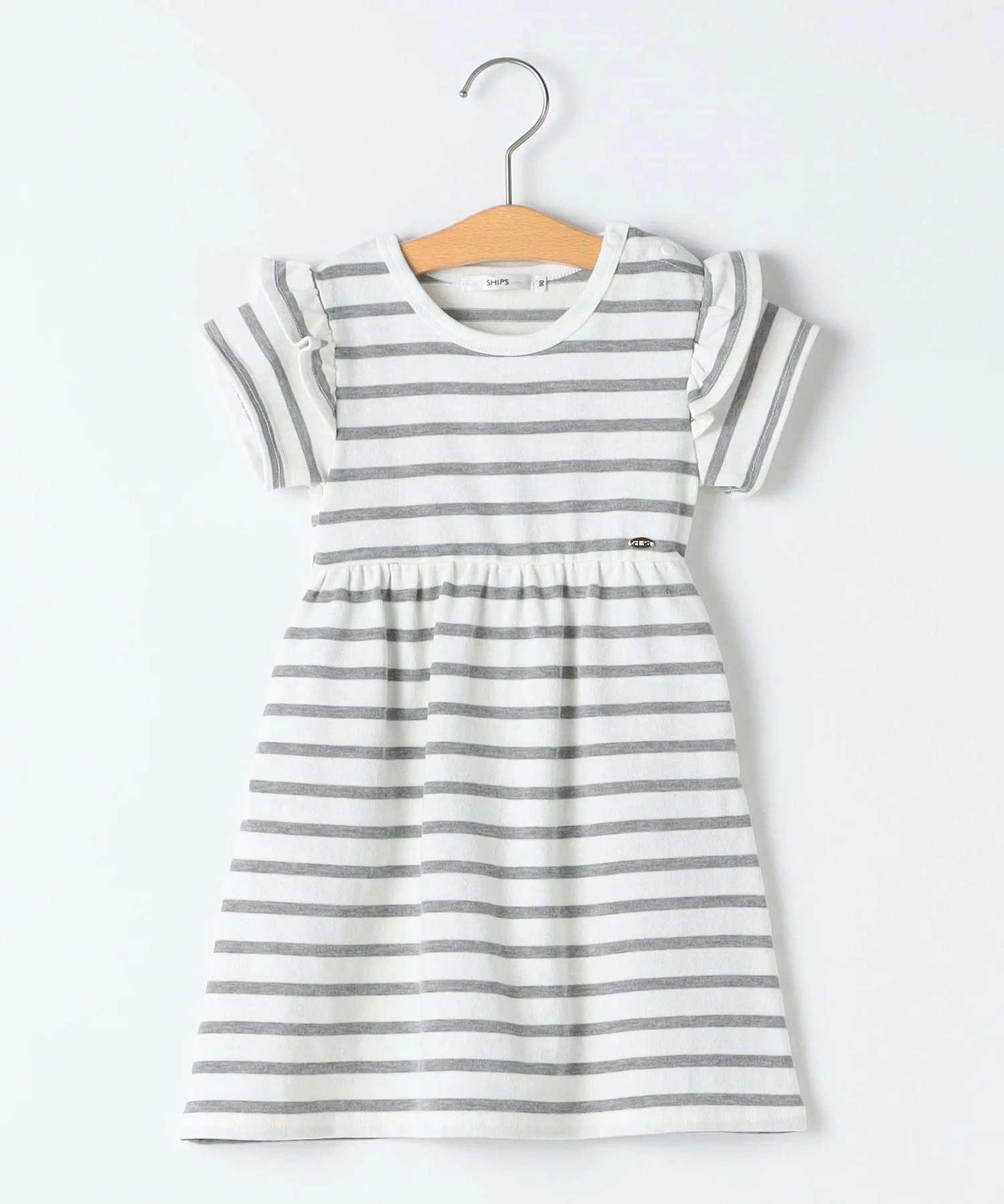 Детское платье SHIPS: 90 см / с оборкой по краю SHIPS KIDS, Light gray