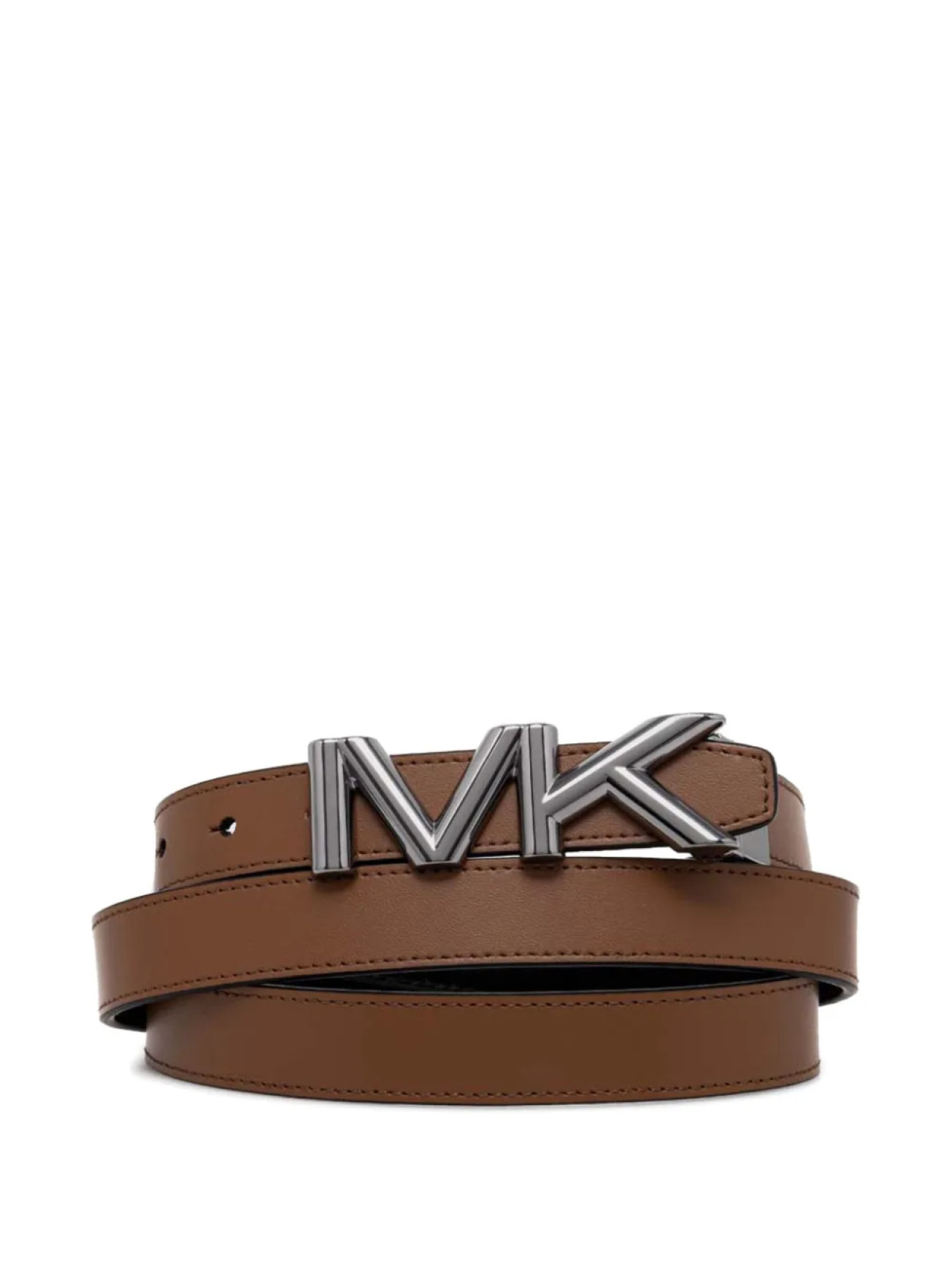 

Двусторонний ремень с логотипом Michael Kors, коричневый