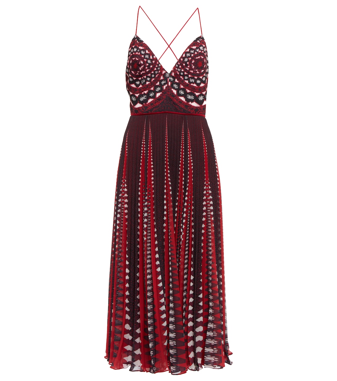 

Платье миди с принтом Oceanid Altuzarra, Burnt Red Geo Lace