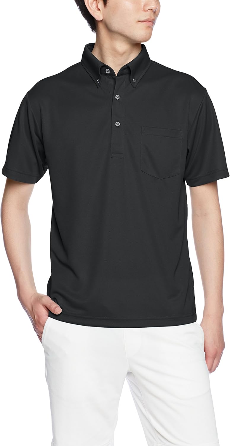 

Мужская спортивная рубашка-поло UnitedAthle 592101 Dry с карманами, 113 г (на пуговицах) United Athle, черный