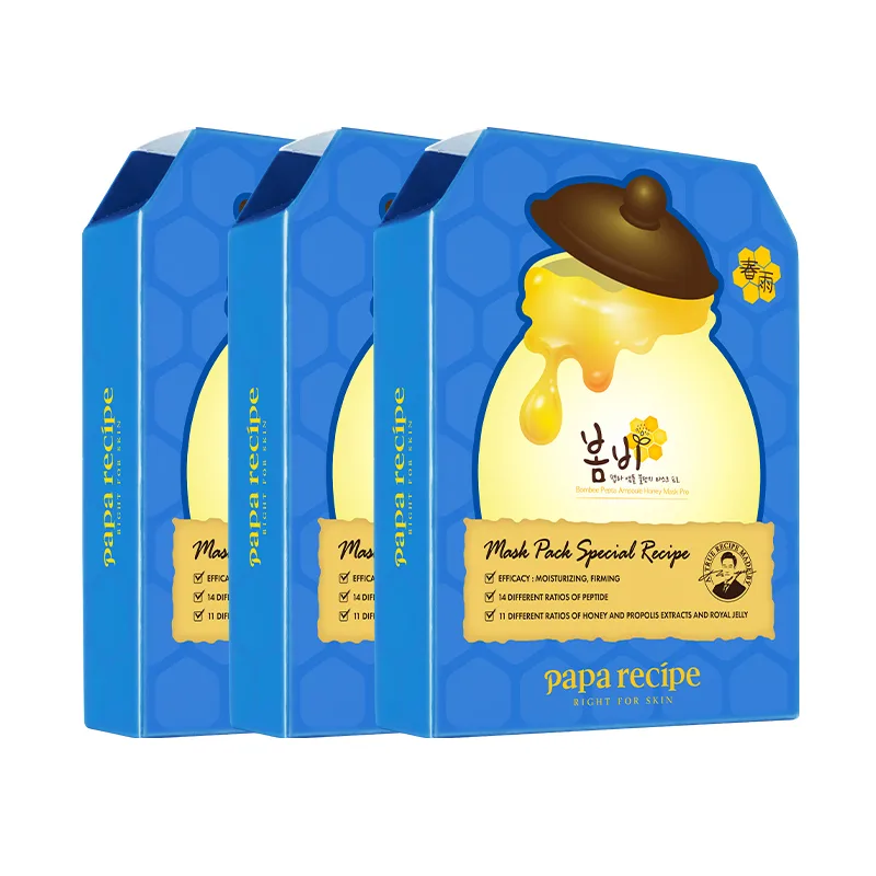 Маска для лица Papa Recipe — Mel Lifting подтягивающая, увлажняющая, Blue Spring Rain Facial Mask ( ) 10 Sheets/Box *