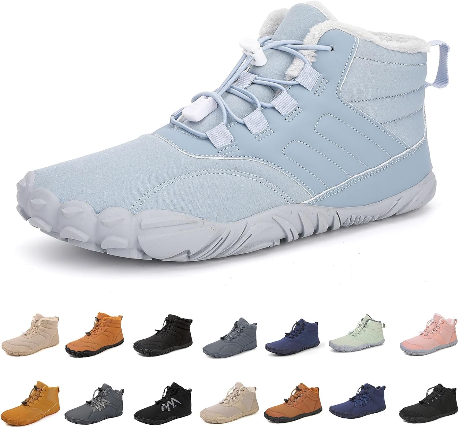 

Снежные ботинки для женщин и мужчин 2025, зимняя обувь Peakfootwear, обувь-босоножки с меховой подкладкой Lghlmcl, светло-голубой