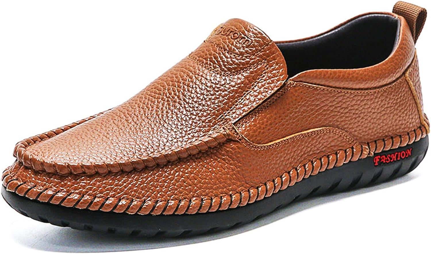 

Мужские кожаные лоферы Crepuscute ручной работы, слипоны, легкие и дышащие спортивные туфли, удобные мокасины для путешествий на открытом воздухе и вождения, коричневый