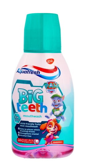 Ополаскиватель для детей Фрукты 6-8 лет 300мл Aquafresh, Big Teeth Mouth, GSK — фото 2