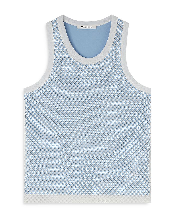 

Рекорд Слим Фит майка Wales Bonner, синий