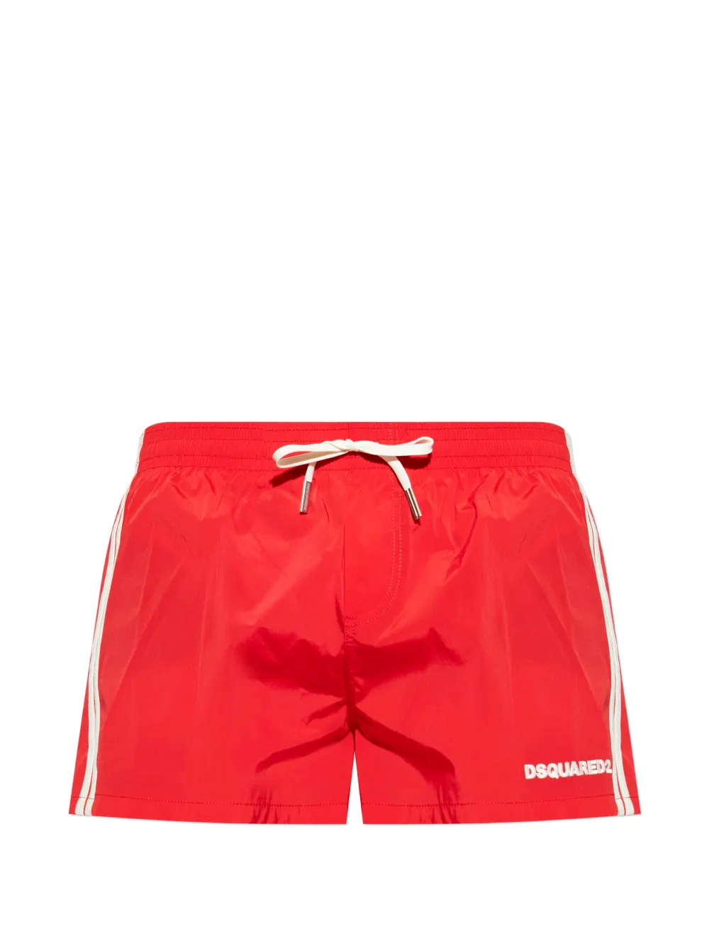 

Плавательные шорты в полоску на завязках Dsquared2, красный