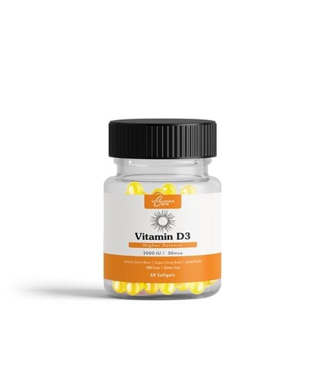 

Vitalmax, Care, Витамин D3 2000 МЕ, 60 капсул.