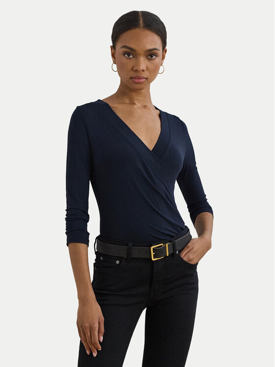 

Облегающая блузка 200824366023 Lauren Ralph Lauren, синий